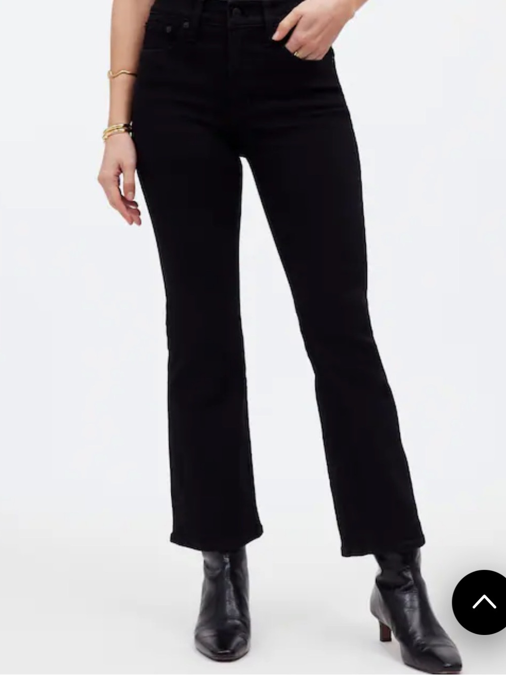 Madewell mid Rise Kick Out Jeans Women's Black